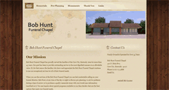 Desktop Screenshot of bobhuntfuneralchapel.com